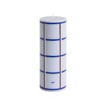 HAY Column candle, M, light blue - blue - bordeaux - silver, view 1