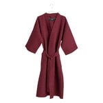 HAY Waffle bathrobe, one size, burgundy, view 1