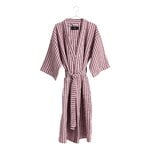 HAY Waffle bathrobe, one size, stripe cool pink, view 1