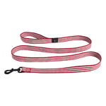 HAY HAY Dogs leash, flat, M-L, stripe, red - white, product image