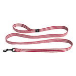 HAY HAY Dogs leash, flat, S-M, stripe, red - white, product image