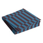 HAY Pattern napkins, lunch, set of 20, anthracite - bordeaux pillar stripe