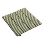 HAY Coussin de siège Terrazza, 40 x 40 cm, rayure olive audacieuse, image produit