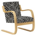 Artek Poltrona Aalto 402, betulla tinta miele - Zebra