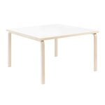 Artek Aalto table 84, 120 x 120 cm, birch - white laminate