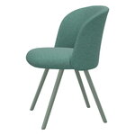 Vitra Chaise Mikado, menthe - Dumet bleu pâle/émeraude