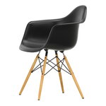 Vitra Eames DAW tuoli, deep black - vaahtera