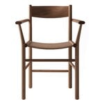 Nikari Akademia Armrest chair, lacquered smoked oak