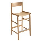 Nikari Akademia High bar chair, 65 cm, lacquered oak