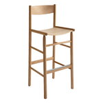 Nikari Akademia High bar chair, 75 cm, lacquered oak