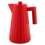 Alessi Bouilloire électrique Plissé 1,7 L, rouge