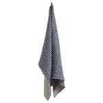 Anno Puro Ruutu towel, 100 x 150 cm, dark blue - sand, product image