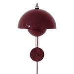 &Tradition Flowerpot VP8 wall lamp, dark plum, view 1