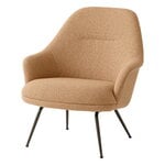 &Tradition Rely HW140 lounge chair, tube base, high, bronzed - Yoredale UDA30, view 1