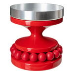 Aarikka Ruustinna candleholder, glossy red, view 1