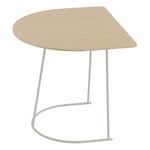 Muuto Airy coffee table, half size, lacquered oak veneer - off-white, product image