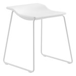 Viccarbe Tabouret bas Last Minute, blanc