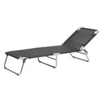 Fiam Amigo Outdoor sunbed, chrome - black, foldable, product image