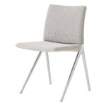 &Tradition Kape IF7 chair,  polished aluminium - Clay 0003, product image