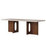 Menu Androgyne lounge table, walnut - Kunis Breccia stone