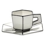 Serax Carte Blanche tasse à espresso avec soucoupe, 2 pcs, blanc, image produit