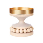Aarikka Ruustinna candelabro, madera lacada - oro, imagen del producto
