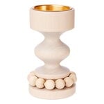 Aarikka Prinssi candelero, madera lacada - dorado, imagen del producto