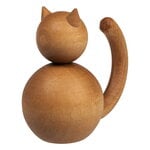Aarikka Wildcat figurine, natural wood, product image