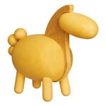 Aarikka Chinese Zodiac Horse wooden sculpture, yellow, view 1