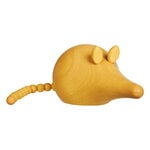 Aarikka Chinese Zodiac Rat wooden sculpture, yellow, view 1