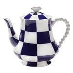 Serax Fête des Bêtes teapot, blue - white, product image