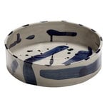 Serax Sophia deep round serving plate, beige - blue, view 1