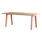 TIPTOE New Modern pöytä 190 x 95 cm, tammi - vaaleanpunainen