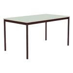 Muuto Table Base, 140 x 80 cm, stratifié vert clair - contreplaqué - rouge brun, image produit
