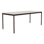 Muuto Table Base, 190 x 85 cm, stratifié vert clair - contreplaqué - rouge brun, image produit