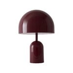 Tom Dixon Bell ladattava pöytävalaisin, V2, burgundi, näkymä 1
