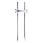 Bergs Potter Folk plant stake, Hinto, glazed pebble white, product image