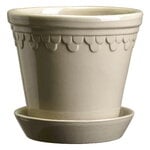 Bergs Potter Københavner maceta con plato, gres esmaltado color arena, imagen del producto