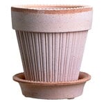 Bergs Potter Simona Blumentopf mit Untersetzer, Raw Rosa, produktbild