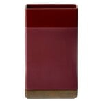 Bitossi Vase, high rectangular, 38 x 21 cm, burgundy