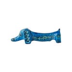 Bitossi Basset hound figure, Rimini blue