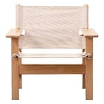 Fredericia Chaise Canvas, extérieur, teck, image produit