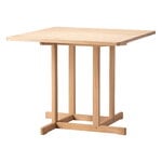 Fredericia BM80 Mogensen shaker pöytä, 90 x 90 cm, vaalea öljytty tammi, näkymä 1