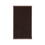 Baina Hand towel Josephine, 40 x 70 cm, tabac - noir, product image