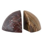 Tom Dixon Boulder bookends, 2 pcs, Flamingo - Forest brown marble, view 1
