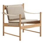 Brdr. Krüger HB lounge chair, oiled oak - Kvadrat canvas, product image