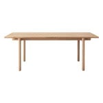 Nikari Basic pöytä, 200 x 80 x 73 cm, suorakaide, tammi