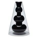 Tom Dixon Bump vase, cone, black, product image