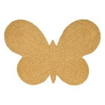 Nanimarquina Lucia Eames Butterfly juuttimatto, okra, tuotekuva