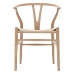 Carl Hansen & Søn CH24 Wishbone chair, white oiled oak - natural cord, product image